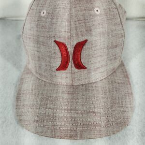 Hurley Heather Red Size S/M Fitted Baseball Cap Hat - Pre-Owned